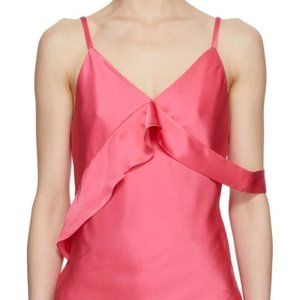 Helmut Lang Pink Double Satin Sash Camisole